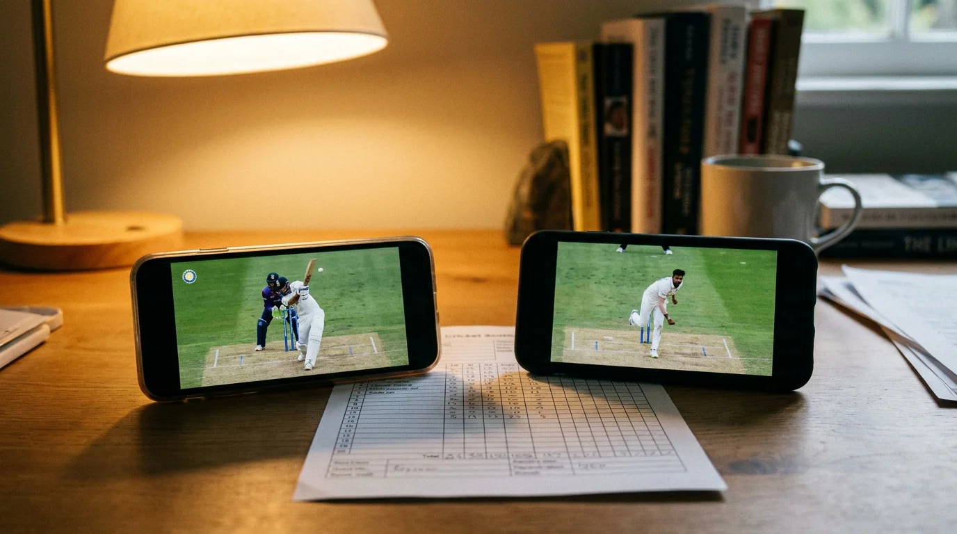 Mobile phone showing a live cricket betting interface with fast market refresh indicators